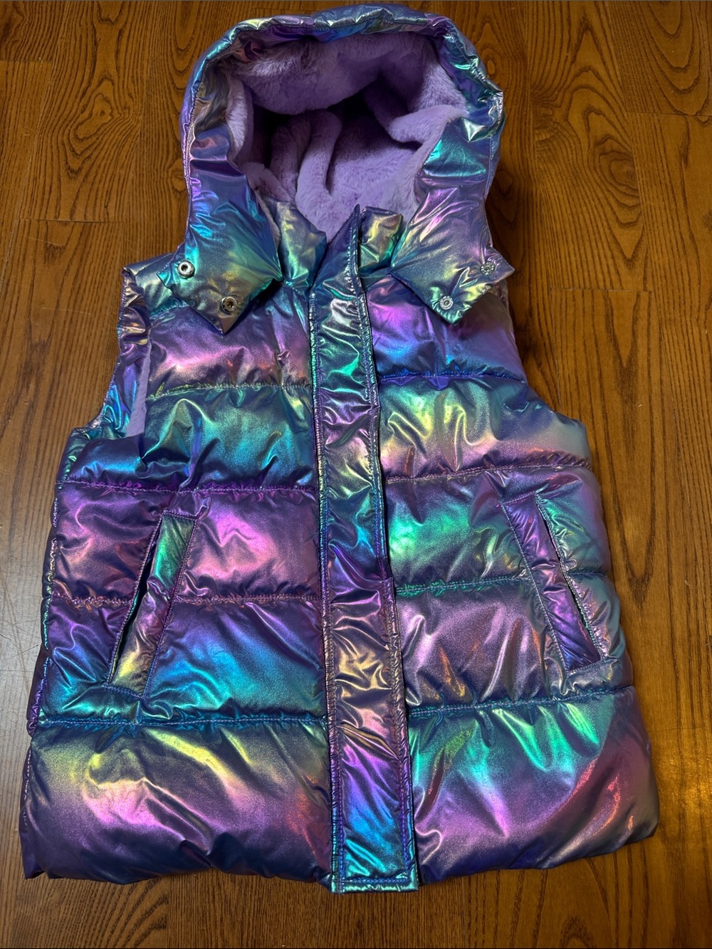 Desigual Iridescent Purple Metallic Jacket